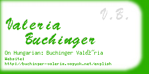 valeria buchinger business card